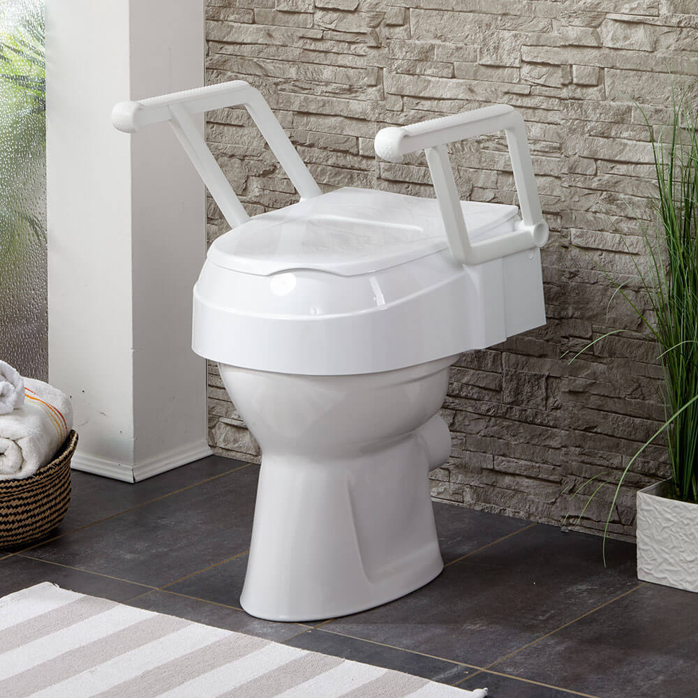 Toilettensitzerhöhung 3fach mit Armlehnen