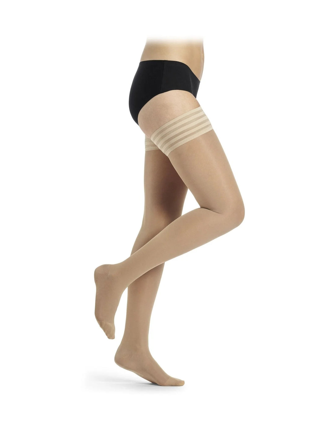 DELILAH 140D mesh Schenkelstrümpfe