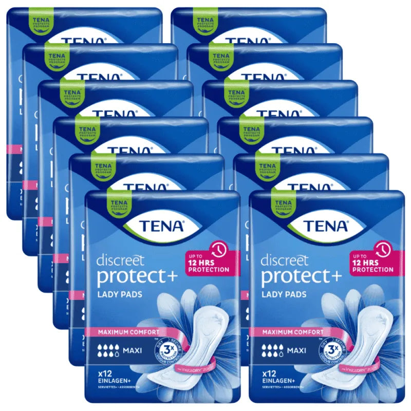 Sparpaket: 12 Packungen TENA Lady Discreet Maxi