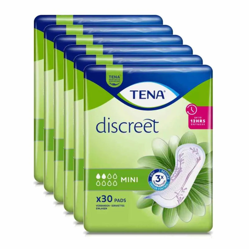 Spapaket 6 Packungen TENA Discreet Mini