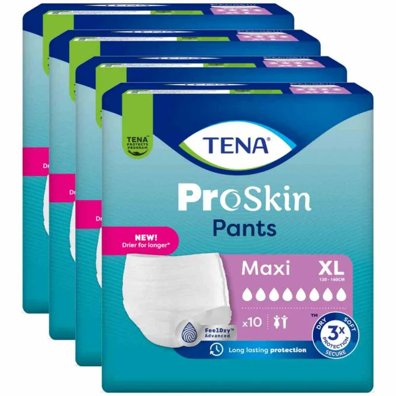 tena pants maxi grösse XL, 4 Packungen, Sparpaket
