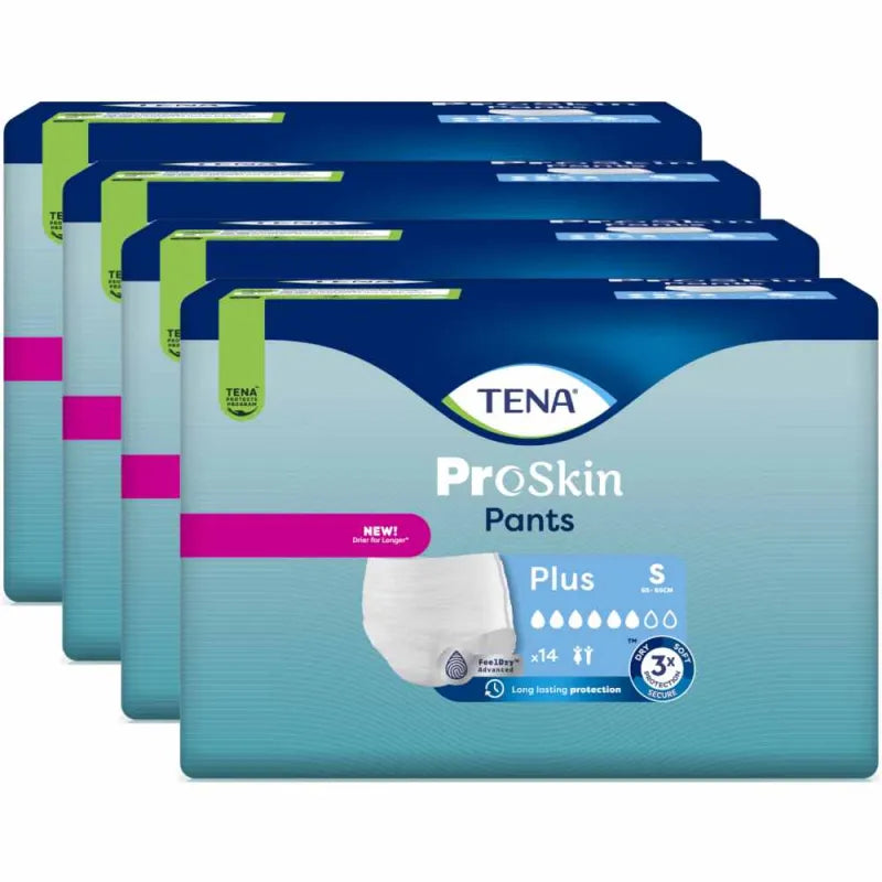 TENA ProSkin Pants Plus S, 4 Packungen, Sparpaket