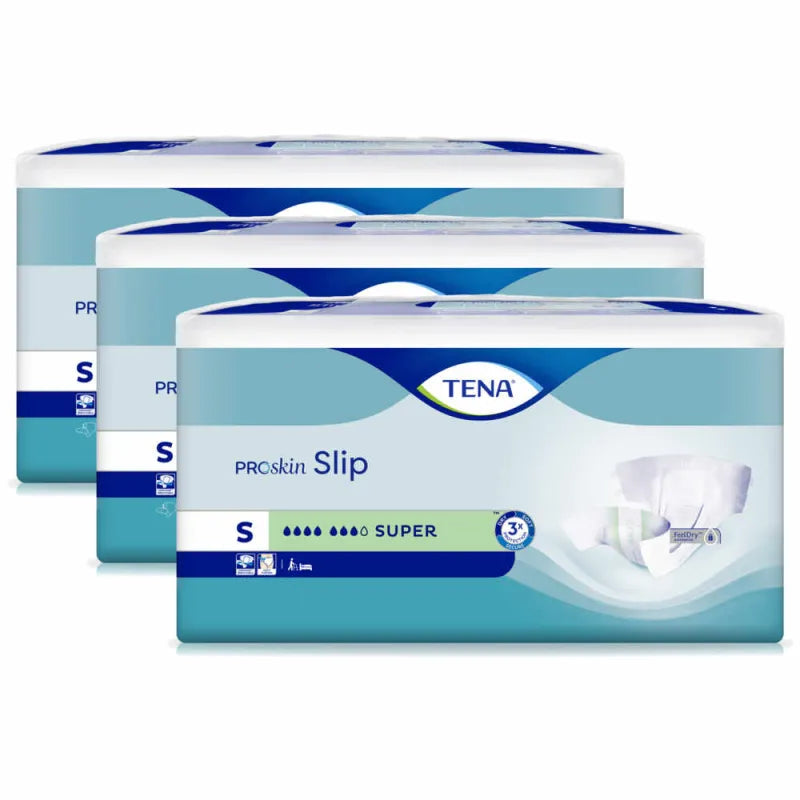 TENA Slip Super Grösse S, 3 Packungen, Sparpaket