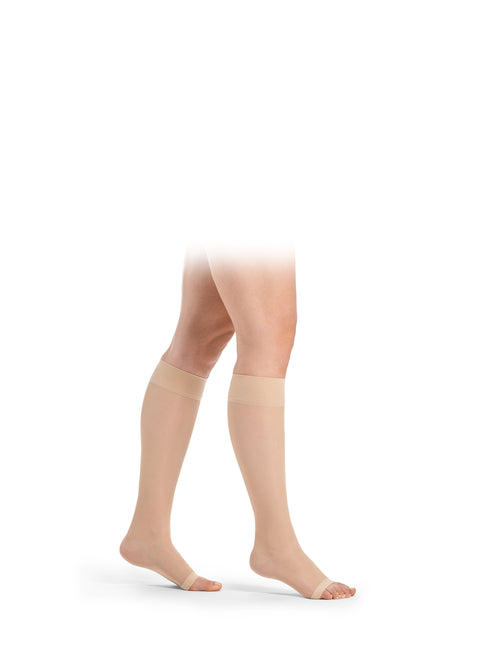 DELILAH 140D mesh Kniestrümpfe offene Fussspitze
