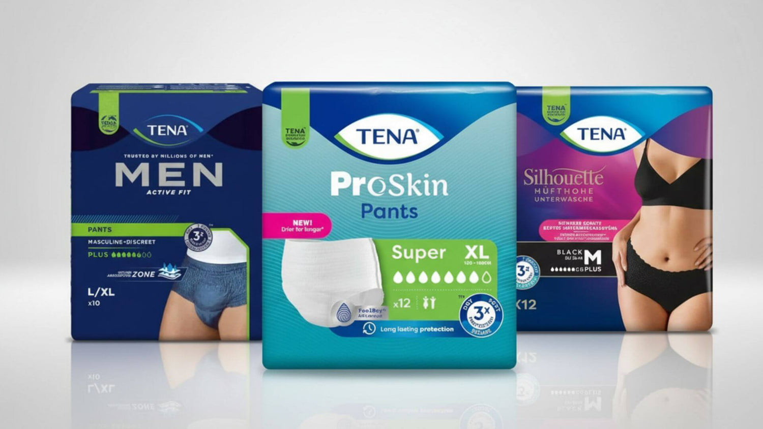 Inkontinenzprodukte & Pflegebedarf führender Marken