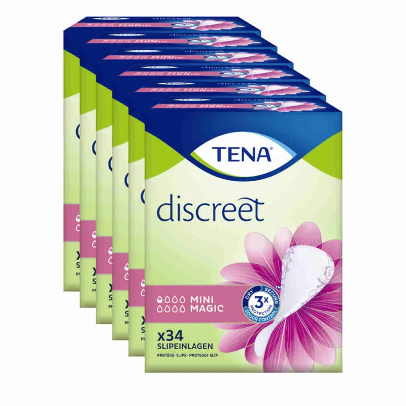 TENA Discreet Mini Magic 6 Packungen, Sparpaket