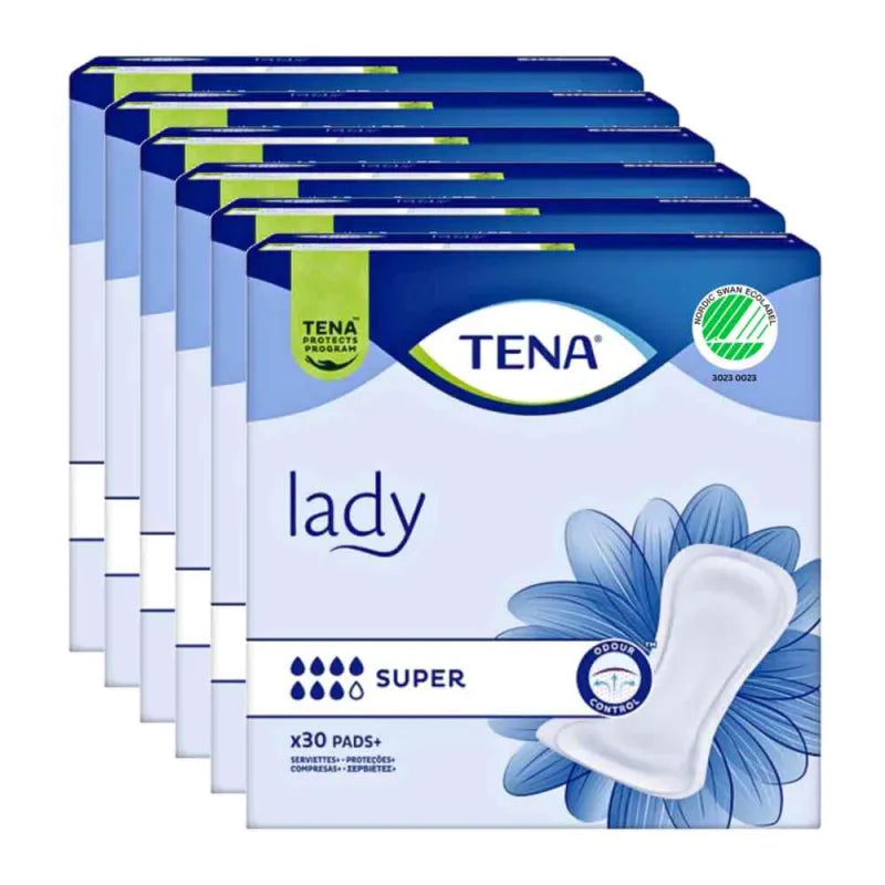 TENA Lady Super 6 Packungen, Sparpaket