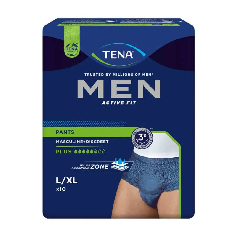 Verpackung TENA Men Active Fit Pants Plus Grösse L/XL