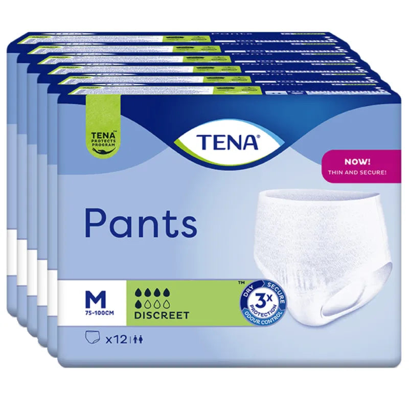 TENA Pants Discreet Grösse M, 6 Packungen, Sparpaket