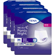 TENA Pants Night Super Grösse M, 4 Verpackungen, Sparpaket