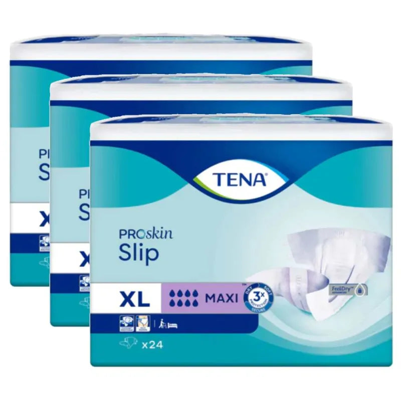 TENA Slip Maxi Grösse XL, 3 Packungen, Sparpaket